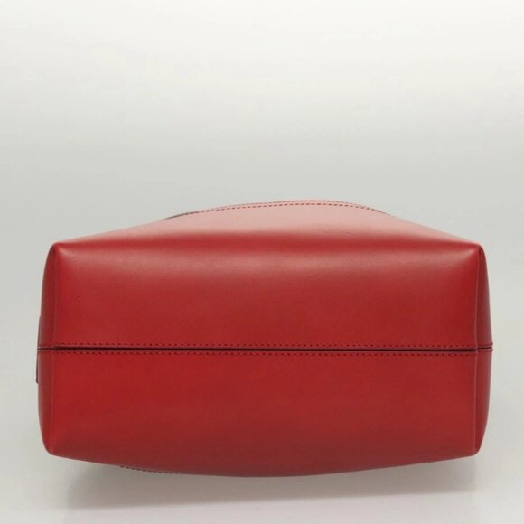 FENDI Pecan Canvas Hand Bag Brown Black Auth 124524 - Picture 7 of 16